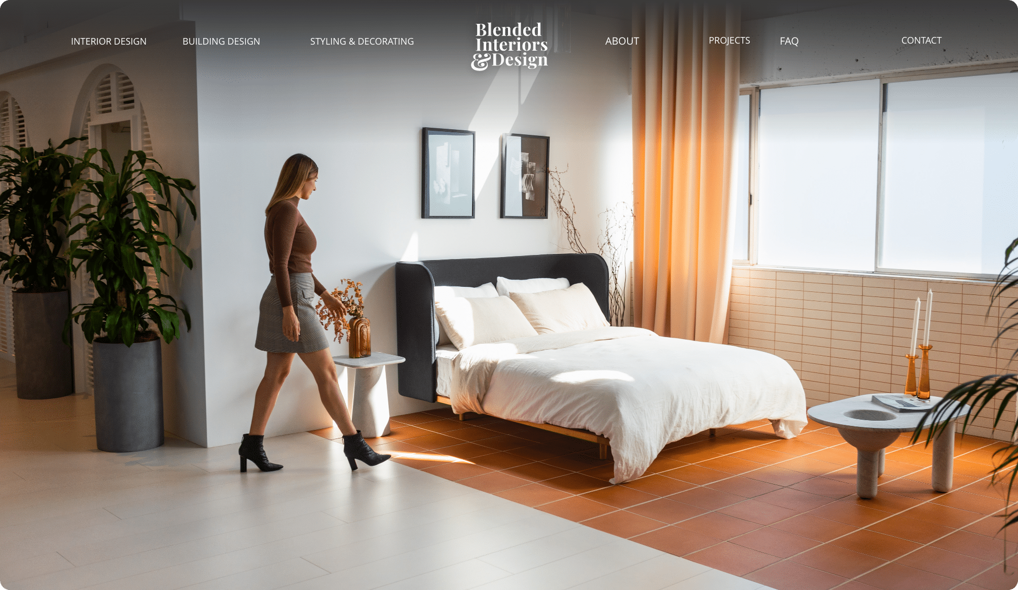 Blended Interiors & Design website